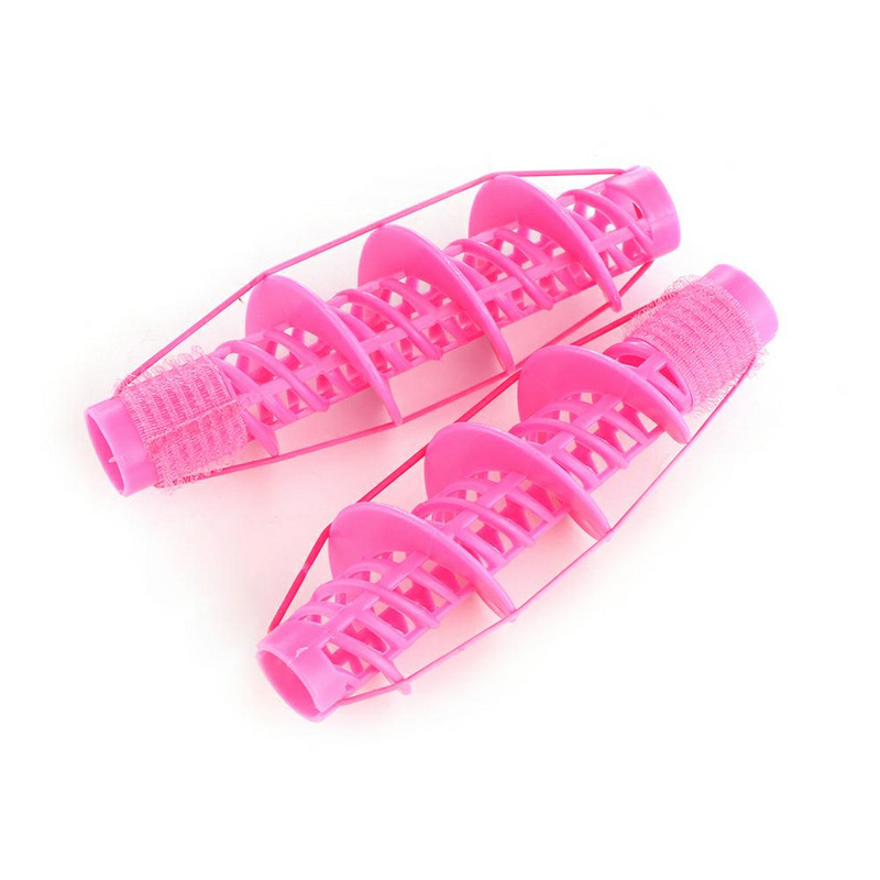 2Pcs Not Hurt Frizerski salon Prirodne velike valovite kovrče Valjci Spiralni uvijač DIY Styling Dizajn kose Frizerski uvijači