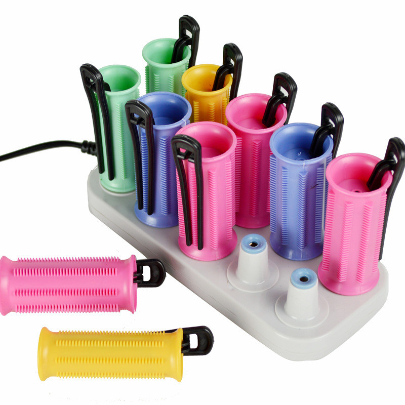 Elektriski apsildāmi rullīšu ruļļi matu ruļļi Matu stieņu komplekts Dry & Wet Curly Digital Mini Portable Curling Air Curling