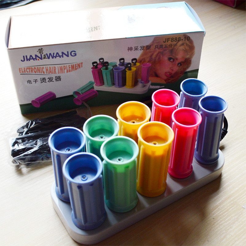 Elektriski apsildāmi rullīšu ruļļi matu ruļļi Matu stieņu komplekts Dry & Wet Curly Digital Mini Portable Curling Air Curling