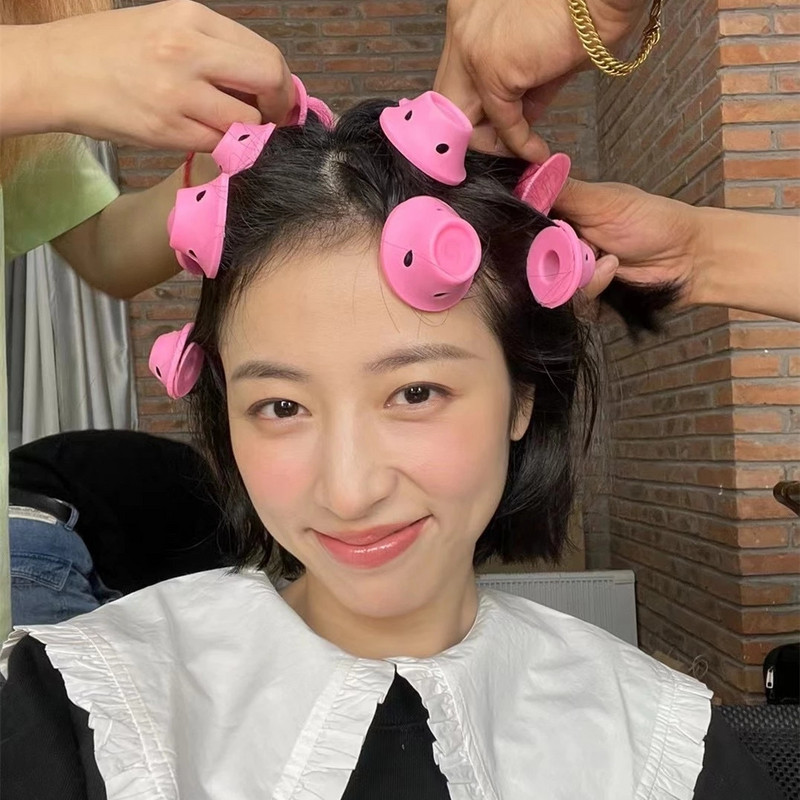 10 τμχ Μαλακό καουτσούκ σιλικόνης Heatless Μαλλιά μπούκλες Twist Hair Rollers Clips Don't Hurt Hair Curls Styling Tools DIY Girl Lady