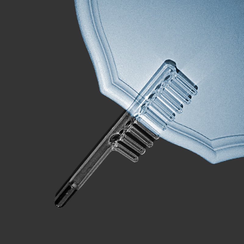 1 τμχ χτένα HF υψηλής συχνότητας ηλεκτρόδιο υψηλής συχνότητας Ηλεκτροθεραπεία Voilet Wand Θεραπεία ακμής κατά της τριχόπτωσης Χτένι μασάζ στο τριχωτό της κεφαλής