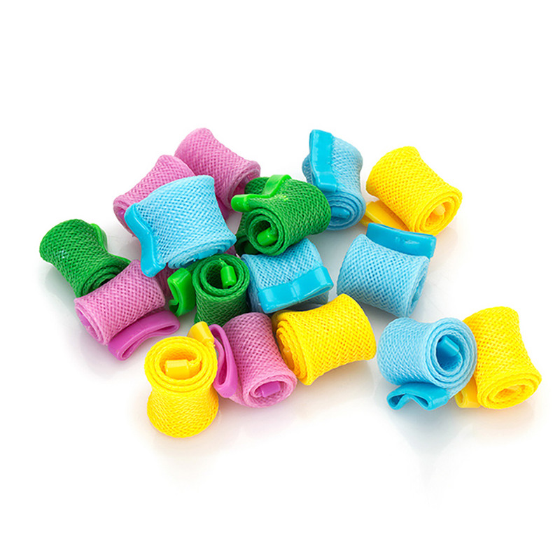 Ролки за коса 18 бр. /комплект（15/23/28CM） Направи си сам маша за коса Безнагревни къдрици Инструменти за къдрене на коса с форма на охлюв Преносима магическа маша за коса