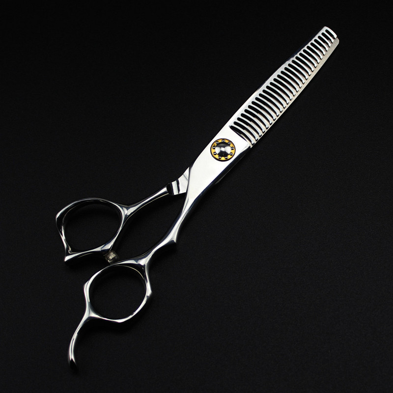 Profesionalne japanske 440c 6'' vrhunske škare s ležajem škare za šišanje brijač Zakrivljene škare za stanjivanje frizerske škare