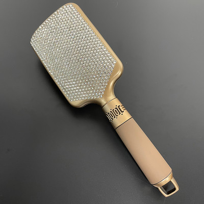 Strasszkő hajkefe Bling masszázsfésű cepillo para cabello escova de cabelo brosse cheveux femme fodrászat formáló eszközök