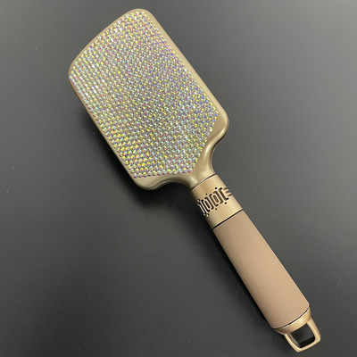 Strasszkő hajkefe Bling masszázsfésű cepillo para cabello escova de cabelo brosse cheveux femme fodrászat formáló eszközök