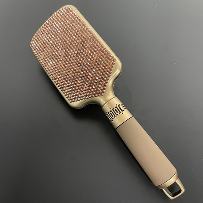 Strasszkő hajkefe Bling masszázsfésű cepillo para cabello escova de cabelo brosse cheveux femme fodrászat formáló eszközök