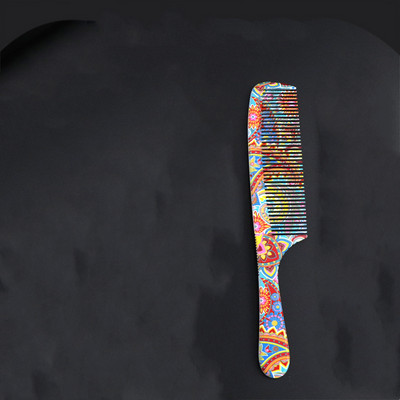 FnLune Water Transfer Професионални гребени за коса Бръснар Фризьорски Четка за подстригване Антистатичен заплитащ се салон Грижа за косата Стайлинг