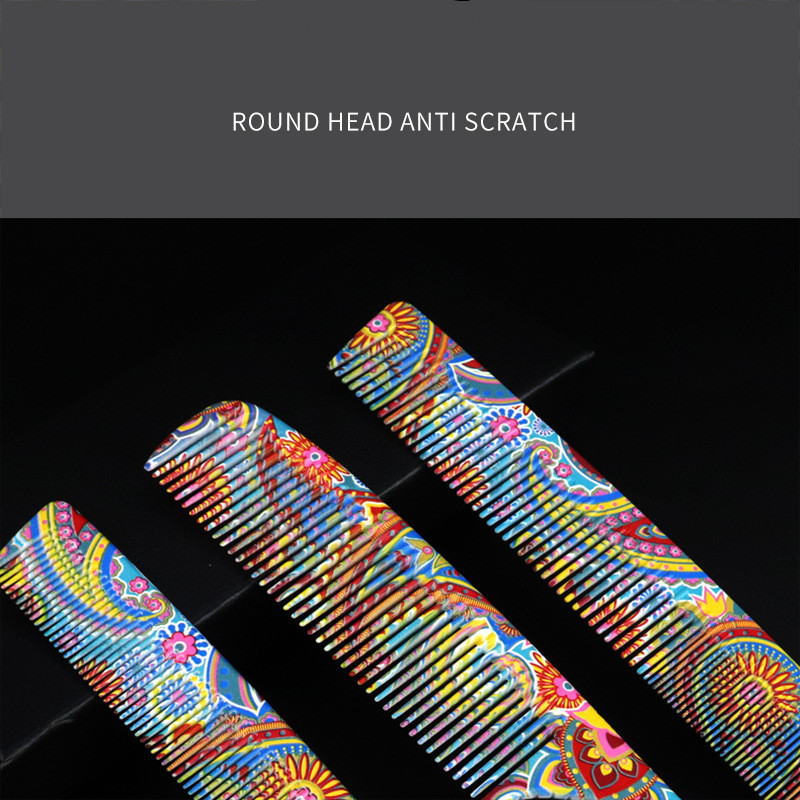 FnLune Water Transfer Професионални гребени за коса Бръснар Фризьорски Четка за подстригване Антистатичен заплитащ се салон Грижа за косата Стайлинг