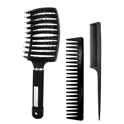 Brosse Tangle hajkefe Antisztatikus fejbőr masszázs Hajfésű Kioldó hajkefe göndör fodrászathoz Hajformázó eszközök