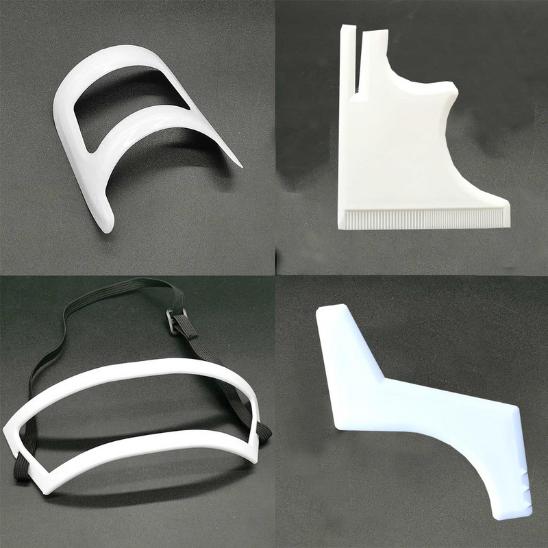 Kit de tunsoare Barba Păr decolteu Șablon de bărbierit Linia părului Instrument de modelare a bărbii Kit de îngrijire pentru tunsoare de păr Accesorii pentru frizer