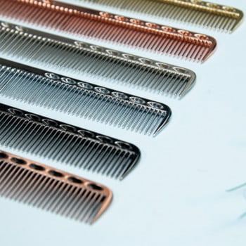 Space Aluminuml Hair Comb Pro Hairdressing Combs расческа за коса Hair Cutting Dying Hair Brush Barber Tools Salon Accessaries