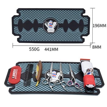 Подложка за съхранение на фризьорски инструменти Бръснарница Инструмент за подстригване Подложка против хлъзгане Бръснарски ножици Ножици Дисплей Подложка Аксесоари за коса