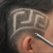 Plaukų formavimo rašiklis + 10 peiliukų profesionali plaukų kirpimo mašinėlė plaukų formavimas antakių skutimas nerti plaukai