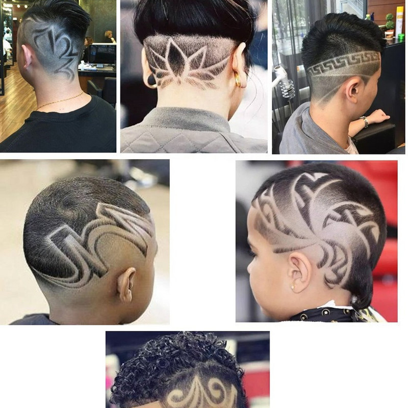 Plaukų formavimo rašiklis + 10 peiliukų profesionali plaukų kirpimo mašinėlė plaukų formavimas antakių skutimas nerti plaukai