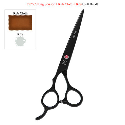 Meisha 7,0" Kairė ranka Profesionalios naminių šunų kačių priežiūros žirklės aštrių kraštų gyvūnams plaukų kirpimui retinimo lenktos žirklės B0057A
