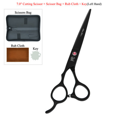 Meisha 7,0" Kairė ranka Profesionalios naminių šunų kačių priežiūros žirklės aštrių kraštų gyvūnams plaukų kirpimui retinimo lenktos žirklės B0057A