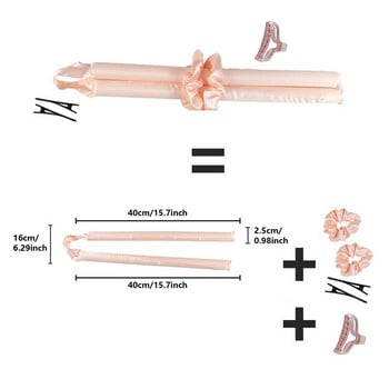 Къдрици без нагряване Лента за глава Мързеливи ролки за коса Wave Formers Мокри вълнообразни снопове Къдрици без топлина Инструменти за оформяне на коса Curl Bar бигуди