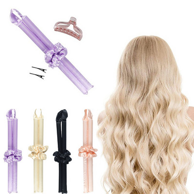 Nekarsējams kērlinga stieņa galvas saite Lazy Hair Rollers Wave Formers Wet Way Bundles Bez karstuma cirtas Matu veidošanas rīki Curl Bar бигуди