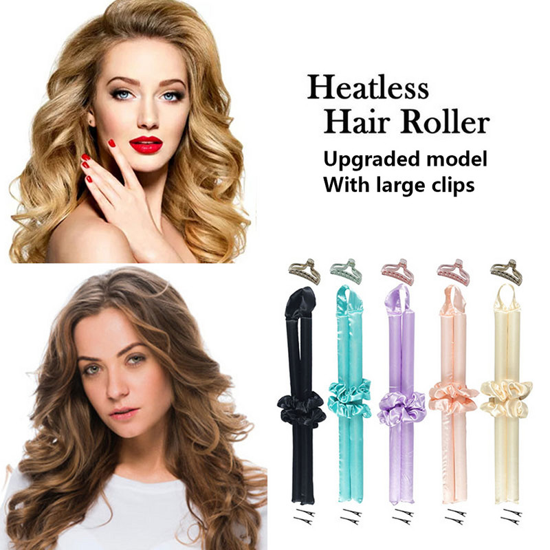 Nekarsējams kērlinga stieņa galvas saite Lazy Hair Rollers Wave Formers Wet Way Bundles Bez karstuma cirtas Matu veidošanas rīki Curl Bar бигуди