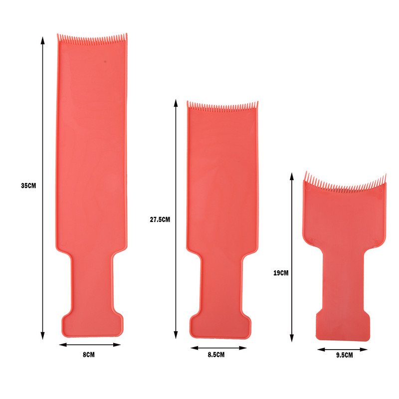 1/3 vnt. Plaukų dažymo dažymo šepetėlių rinkinys Šukų salono aplikatoriaus įrankis „Pasidaryk pats“ dozavimo dažai, plaukų atspalvių lentos formavimo priedai