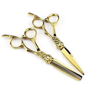 Професионална стомана JP 440c 6\'\' Upscale Gold cut ножици за коса изтъняване бръснар makas ножици за подстригване фризьорски ножици