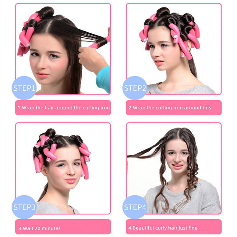 10 kom./vreći Uvijači bez topline spužva Mekana pjena Bendy uvijači Štap Kućni salon DIY Alati za oblikovanje kose