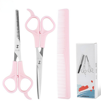 Ψαλίδι κομμωτηρίου 3 τμχ Ψαλίδι 6 ιντσών για κούρεμα χτένα αραιών μαλλιών Αξεσουάρ κουρείου Ψαλίδι κομμωτηρίου κομμωτηρίου