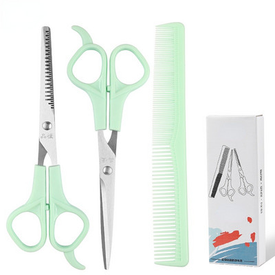 Ψαλίδι κομμωτηρίου 3 τμχ Ψαλίδι 6 ιντσών για κούρεμα χτένα αραιών μαλλιών Αξεσουάρ κουρείου Ψαλίδι κομμωτηρίου κομμωτηρίου