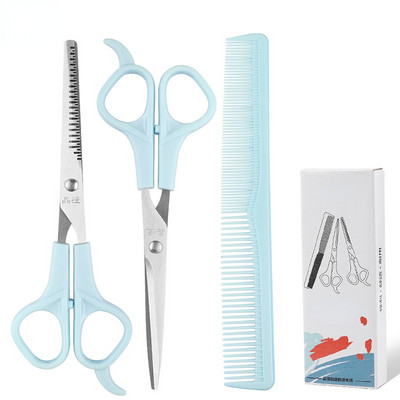 Ψαλίδι κομμωτηρίου 3 τμχ Ψαλίδι 6 ιντσών για κούρεμα χτένα αραιών μαλλιών Αξεσουάρ κουρείου Ψαλίδι κομμωτηρίου κομμωτηρίου