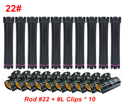 10gab/komplekts Elektriskie apsildāmie matu ruļļi ar klipšiem īpaši gari 12,5 cm digitālie ilgviļņi ruļļi stieņi stieņi sūkļa skavu komplekts 220V 1597