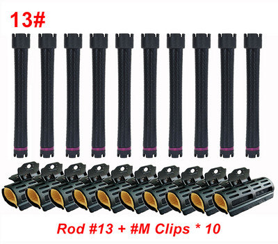 10gab/komplekts Elektriskie apsildāmie matu ruļļi ar klipšiem īpaši gari 12,5 cm digitālie ilgviļņi ruļļi stieņi stieņi sūkļa skavu komplekts 220V 1597