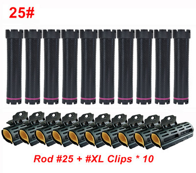 10gab/komplekts Elektriskie apsildāmie matu ruļļi ar klipšiem īpaši gari 12,5 cm digitālie ilgviļņi ruļļi stieņi stieņi sūkļa skavu komplekts 220V 1597