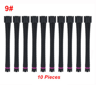 10gab/komplekts Elektriskie apsildāmie matu ruļļi ar klipšiem īpaši gari 12,5 cm digitālie ilgviļņi ruļļi stieņi stieņi sūkļa skavu komplekts 220V 1597