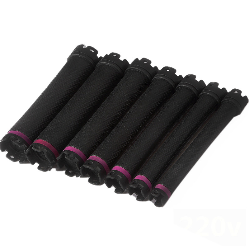 10gab/komplekts Elektriskie apsildāmie matu ruļļi ar klipšiem īpaši gari 12,5 cm digitālie ilgviļņi ruļļi stieņi stieņi sūkļa skavu komplekts 220V 1597