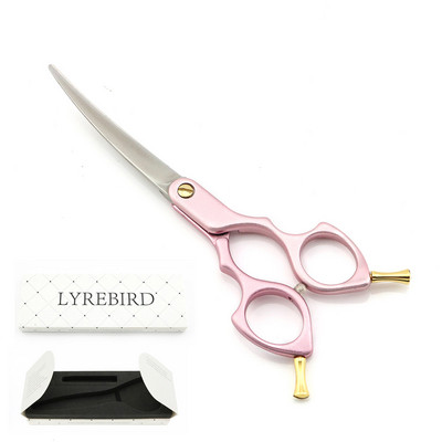 Ψαλίδι καλλωπισμού σκύλων Curved 6 ιντσών Ψαλίδι καλλωπισμού σκύλου Καμπύλο ψαλίδι γάτας Καμπυλωτό ψαλίδι σκύλου για σκύλους JP440C Lyrebird