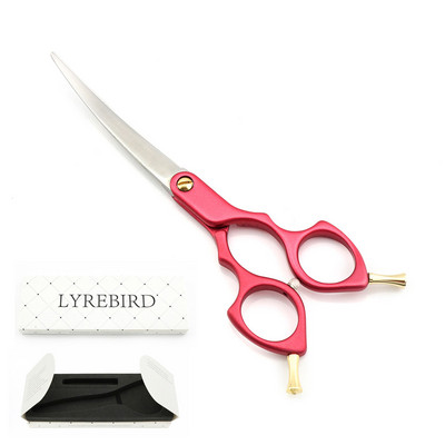 Ψαλίδι καλλωπισμού σκύλων Curved 6 ιντσών Ψαλίδι καλλωπισμού σκύλου Καμπύλο ψαλίδι γάτας Καμπυλωτό ψαλίδι σκύλου για σκύλους JP440C Lyrebird