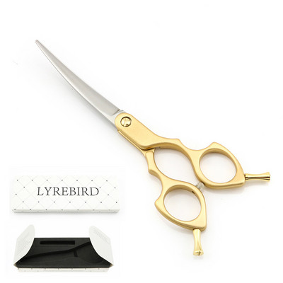 Ψαλίδι καλλωπισμού σκύλων Curved 6 ιντσών Ψαλίδι καλλωπισμού σκύλου Καμπύλο ψαλίδι γάτας Καμπυλωτό ψαλίδι σκύλου για σκύλους JP440C Lyrebird