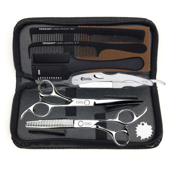 Подстригване Ножици за изтъняване на коса Комплект за бръснарско подстригване Професионални ножици Салонни ножици за коса 6,0\
