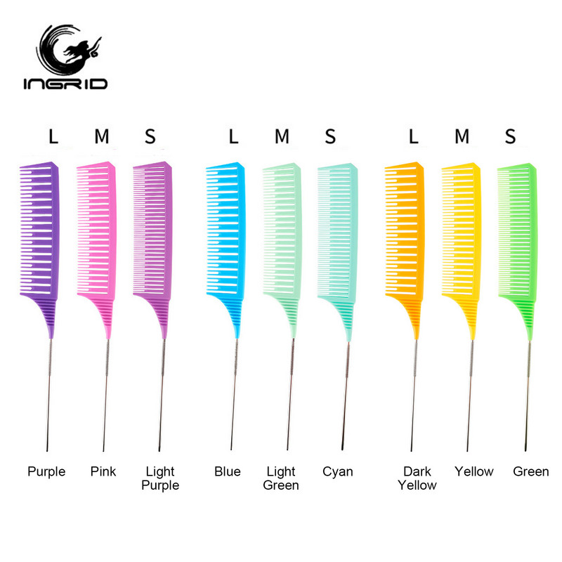 3 vnt. Plaukų šepetys Plaukų formavimo šukos su uodegomis Šukų rinkinys Dažymas Dažymo Šukos Saloninis Įrankis Skirstymas Paryškinimas Audimas Pjovimo Šukos