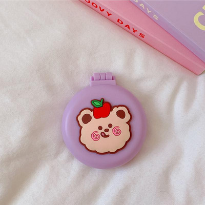 Nešiojamas mini sulankstomas šukos oro pagalvė Masažo šukos kelioninis šepetys su veidrodiniu plaukų šepetėliu Makiažo įrankis Plaukų šepetys Antistatinės vaivorykštės šukos