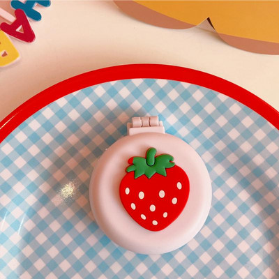 Nešiojamas mini sulankstomas šukos oro pagalvė Masažo šukos kelioninis šepetys su veidrodiniu plaukų šepetėliu Makiažo įrankis Plaukų šepetys Antistatinės vaivorykštės šukos