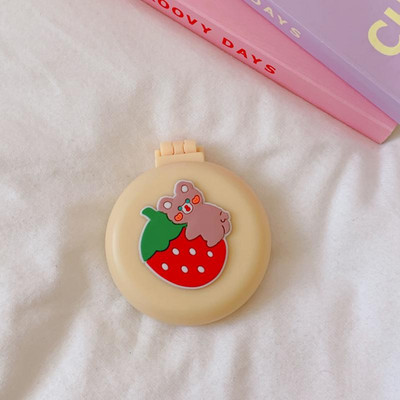 Nešiojamas mini sulankstomas šukos oro pagalvė Masažo šukos kelioninis šepetys su veidrodiniu plaukų šepetėliu Makiažo įrankis Plaukų šepetys Antistatinės vaivorykštės šukos