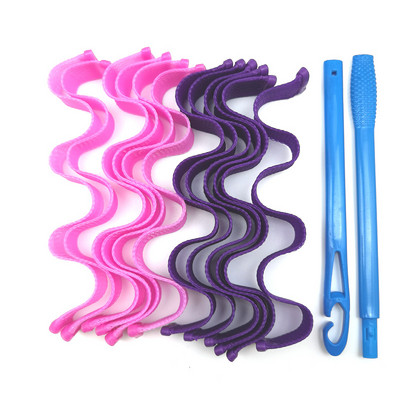 Čarobni uvijač za kosu od 12 KOM. Ne šteti kosi DIY valoviti valjci za uvijanje kose Prijenosni štapići za frizure 30 CM Izdržljivi alati za uvijanje kose
