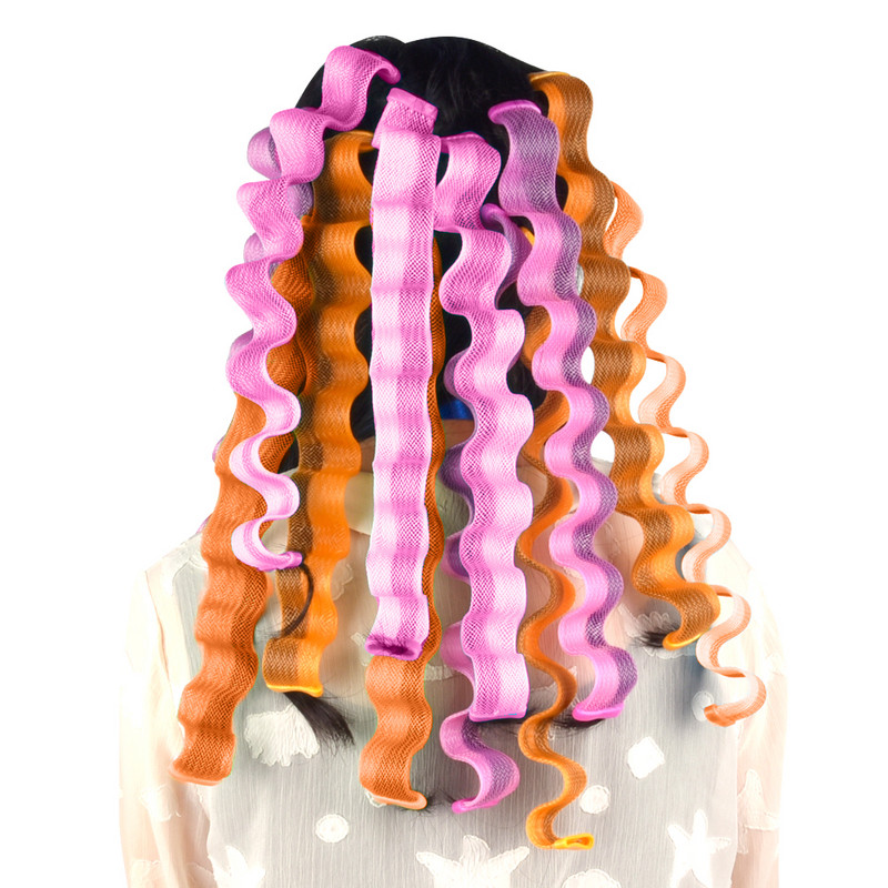 Čarobni uvijač za kosu od 12 KOM. Ne šteti kosi DIY valoviti valjci za uvijanje kose Prijenosni štapići za frizure 30 CM Izdržljivi alati za uvijanje kose