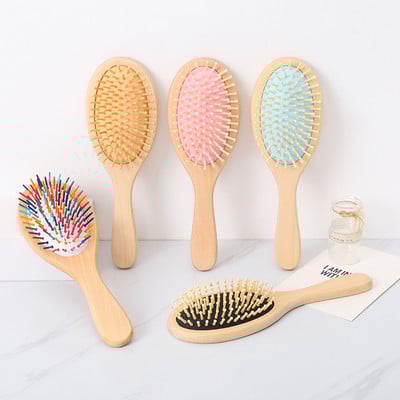 Šukos Lotus Comb Creative Color Oval Antistatic Air Bag Plaukų šukavimas Oda Meridian Masažas Oro Pagalvėlė Šukos Kirpyklos Įrankis