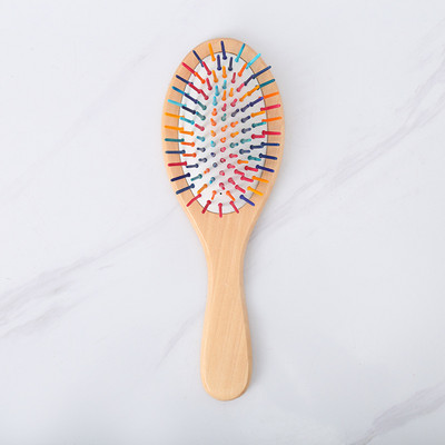 Šukos Lotus Comb Creative Color Oval Antistatic Air Bag Plaukų šukavimas Oda Meridian Masažas Oro Pagalvėlė Šukos Kirpyklos Įrankis