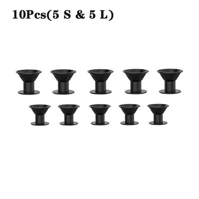 2/10 vnt Minkštos gumos silikono nešildomas plaukų suktukas Twist plaukų voleliai Sąvaržėlės nepažeidžia plaukų garbanos formavimo priemonės "pasidaryk pats" plaukų volelis