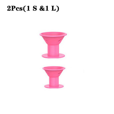 2/10 vnt Minkštos gumos silikono nešildomas plaukų suktukas Twist plaukų voleliai Sąvaržėlės nepažeidžia plaukų garbanos formavimo priemonės "pasidaryk pats" plaukų volelis