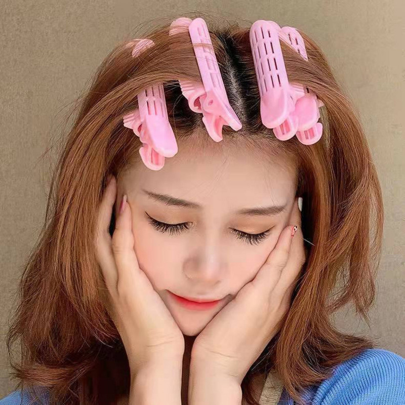 2 vnt. Plaukų šaknų pūkuotas plaukų segtukas kirpčiukai Besiūliai fiksuoti plaukų segtukai Galvos viršus Pūkuotas garbanojimo plaukų volelis Lazy Styling Barrel Susuktuvas