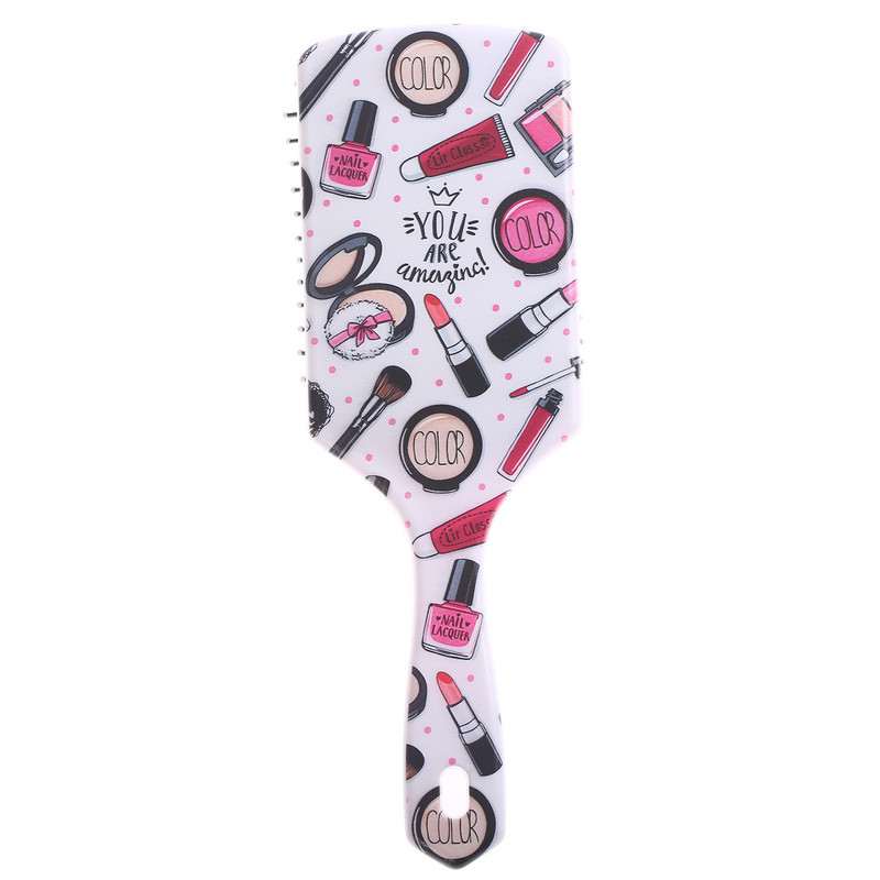 Plaukų šukos Animacinių filmų oro pagalvės šukos formavimo plaukų šepetys tiesios garbanos šlapi plaukai galvos oda masažo šukos plastikinės kirpyklos šukos